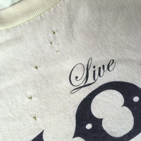 #87 Quiksilver Live Aloha Long Sleeve Men's Kauai Hawaii Maui distress VTG - Picture 7 of 11